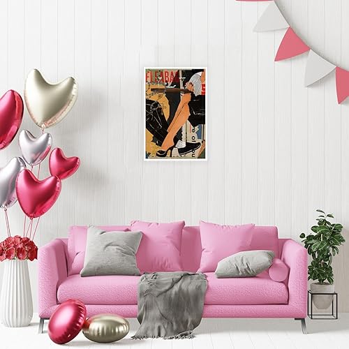 Miniatura 3 de Dcvjiy Póster colorido retro de moda con texto en inglés I Love You Is Will Pass, lienzo decorativo para pared, diseño de barra y carrito,