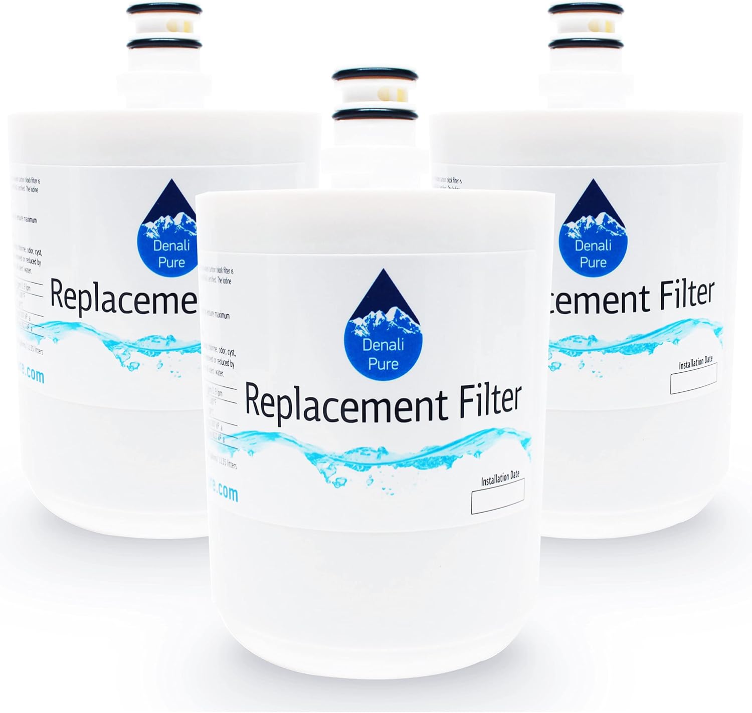 3-Pack Replacement for Sears/Kenmore 79558829900 Refrigerator Water Filter - Compatible with Sears/Kenmore ADQ72910902, GEN11042FR-08, 46-9890 Fridge Water Filter Cartridge