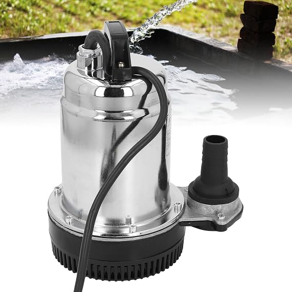 PolyGen Centrifugal Submersible Pump 12V DC 220W with 1/1.5/2 Inch Outlets for Large Volume Water Transfer DC Submersible Pump for Ponds and Pools