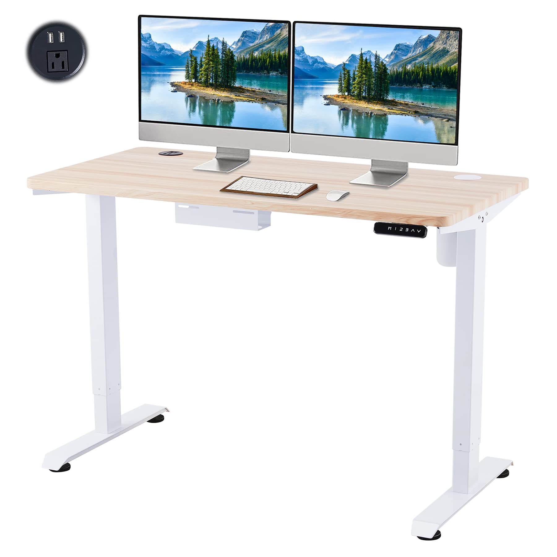 Buy COZ Height Adjustable Computer Desk 55x28 inch Sitting and