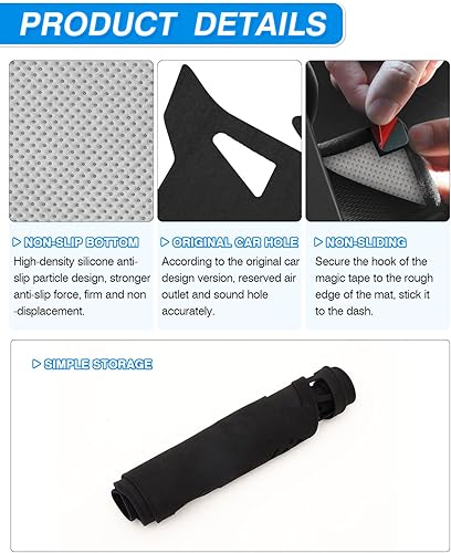 Miniatura 5 de Cartist Cubierta de tablero de ajuste personalizado para Dodge Charger 2008 2019 2010 Accesorios Cubierta de tablero Alfombrilla antideslizante