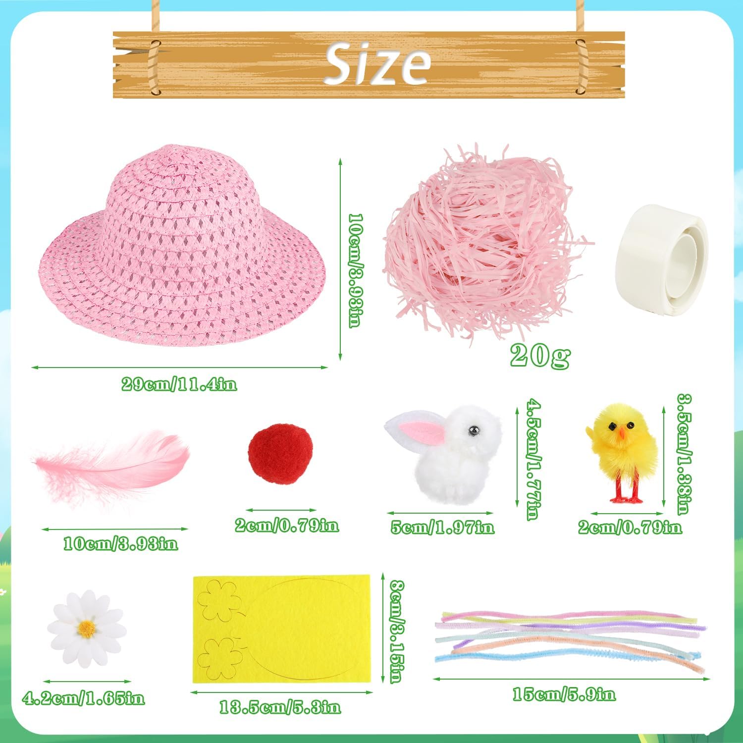 DERAYEE Easter Bonnet Kit