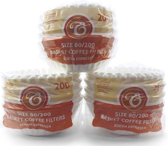 600 x 2 Pint / 8 to 12 Cup Basket Coffee Filter Papers by EDESIA ESPRESS