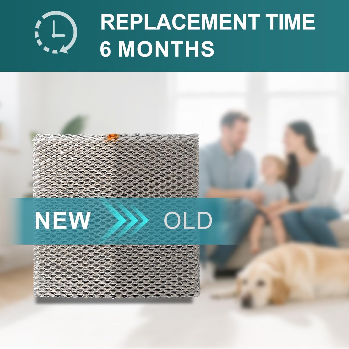 P1101045 10 Humidifier Water Panel Evaporator Replacement Compatible with Aprilaire H510EZ1A 4793 Humidifier Filter or 500 500A 500M 558 110 220 9 1/2" x 9 3/4" x 1 5/8" 4-Pack