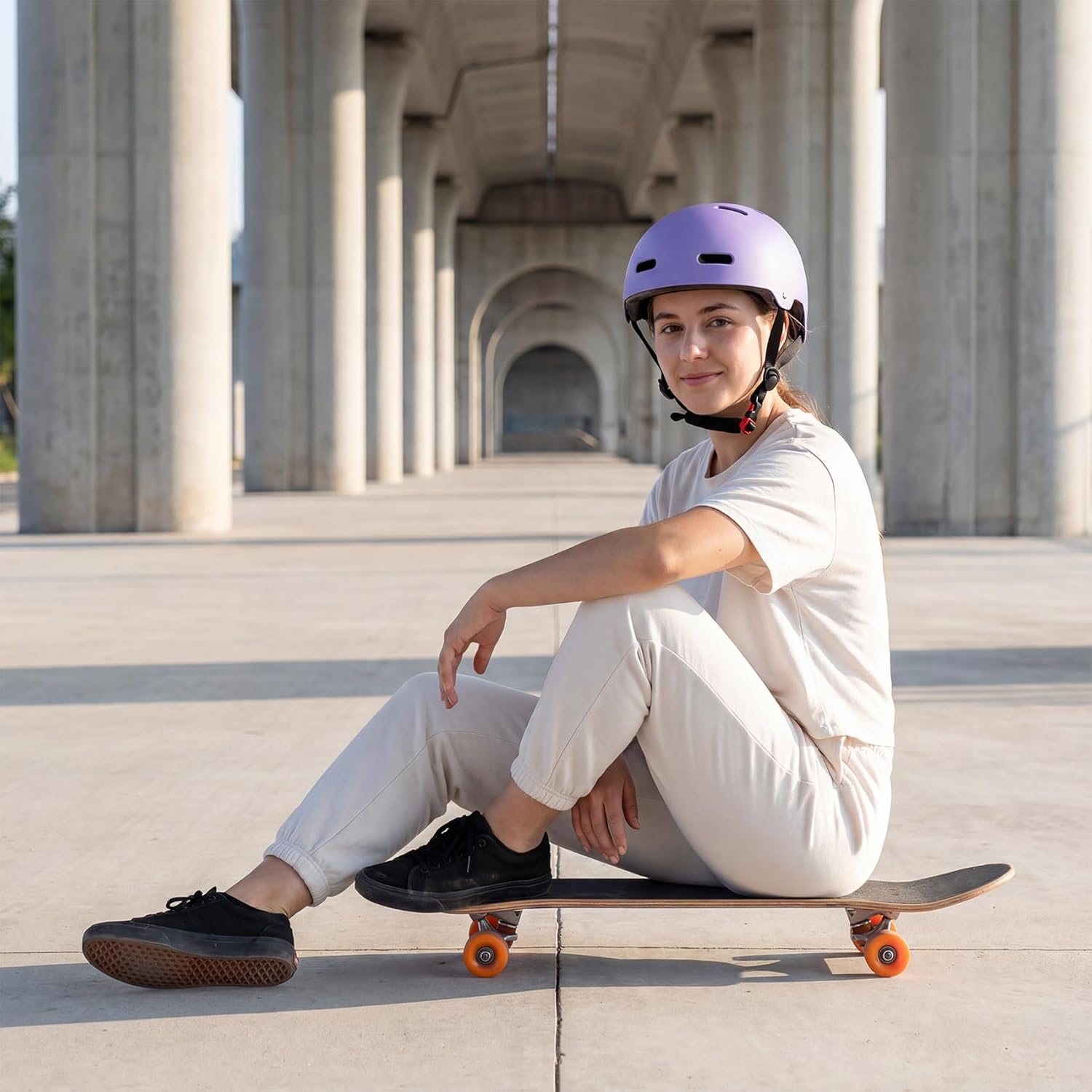 Skateboard Bike Helmet for Adults Women Men Youth Kids (2-3-5-8-14+ Years Boys Girls) - Lightweight Multi-Sport Adjustable Helmets for Bicycle Skateboard Scooter Skate Cycling - Image 5