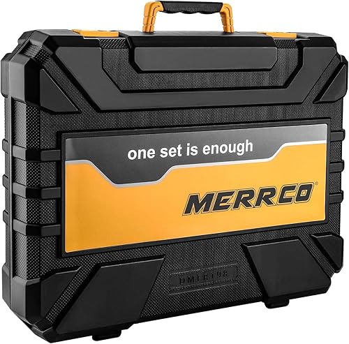 Miniatura 7 de DEKOPRO Kit de herramientas de reparación del hogar de 198 piezas, caja de herramientas de plástico con juego de herramientas manuales para el hogar