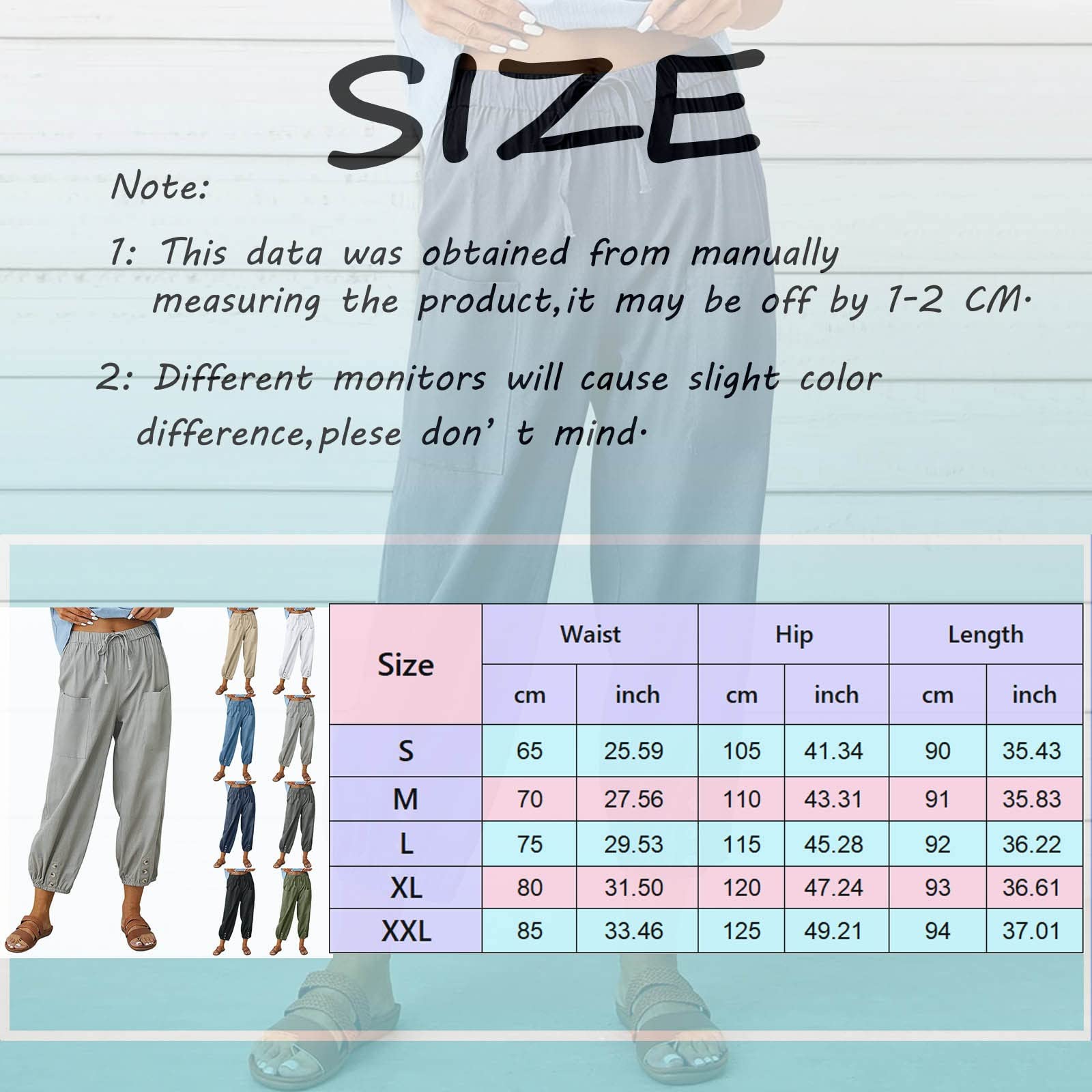 SKTIISN Leinenhose Damen Summer Bequeme Hose Leinenhose Blaue Satin Shose Klettverschluss Straight Bein Lange Hosen Stoffhose Leinenhose Damen Baumwollhose Pluderhose