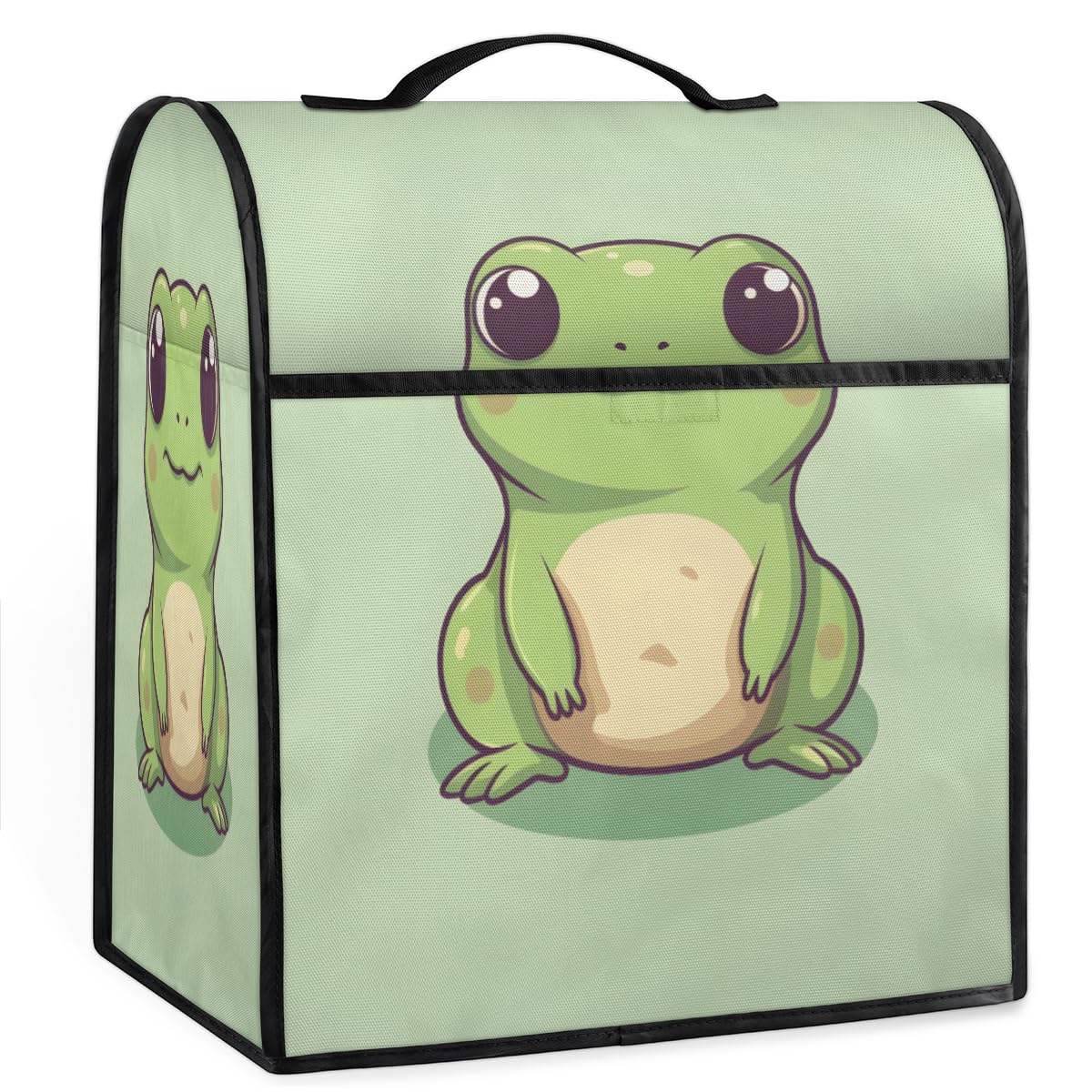Coffee Maker Cover Childish Frog Kitchen Appliance Covers Small Appliance Covers Blender Cover Juicer Cover Dust Covers for Kitchen Appliances with Top Handle and Pockets,Washable,C56