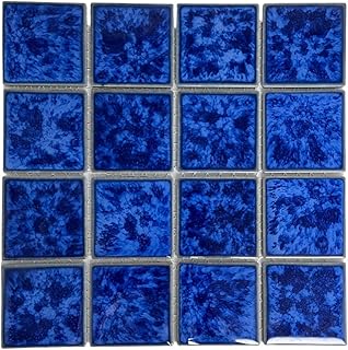 Tenedos T‎PACFD-PL Ultramarine Blue Water Splash Effect Square 3x3 Porce...