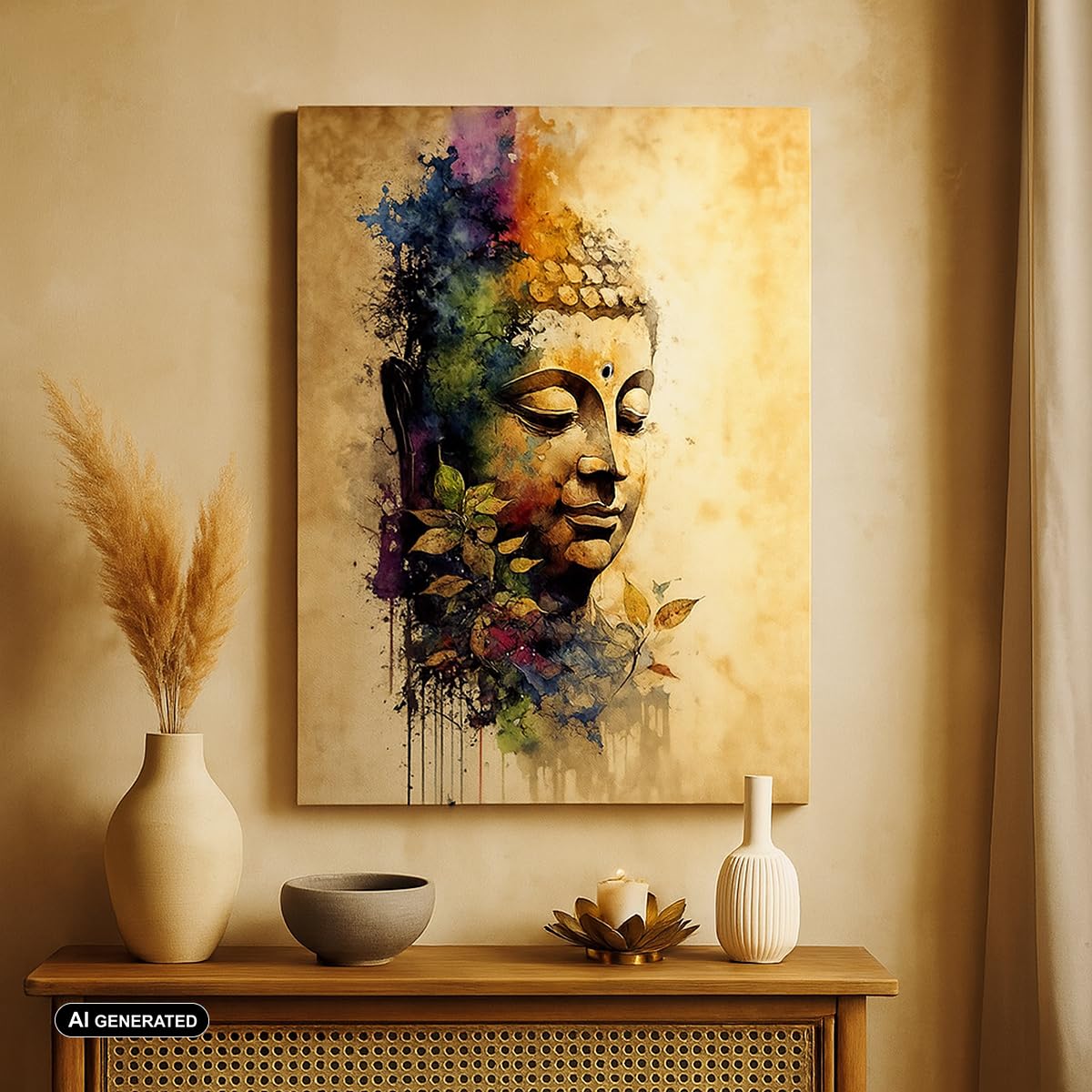 ARTTOR Bilder auf Leinwand 80x120 cm Wandbild Sonstige Kultur - 6188 | Vertikal Groß XXL Wanddekoration Wohnzimmer Schlafzimmer Wandkunst Wanddeko Wand Kunstdruck Küche Wall Decor ARTTOR