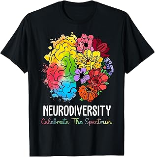 Neurodiversity Celebrate The Spectrum Autism Awareness ADHD T-Shirt