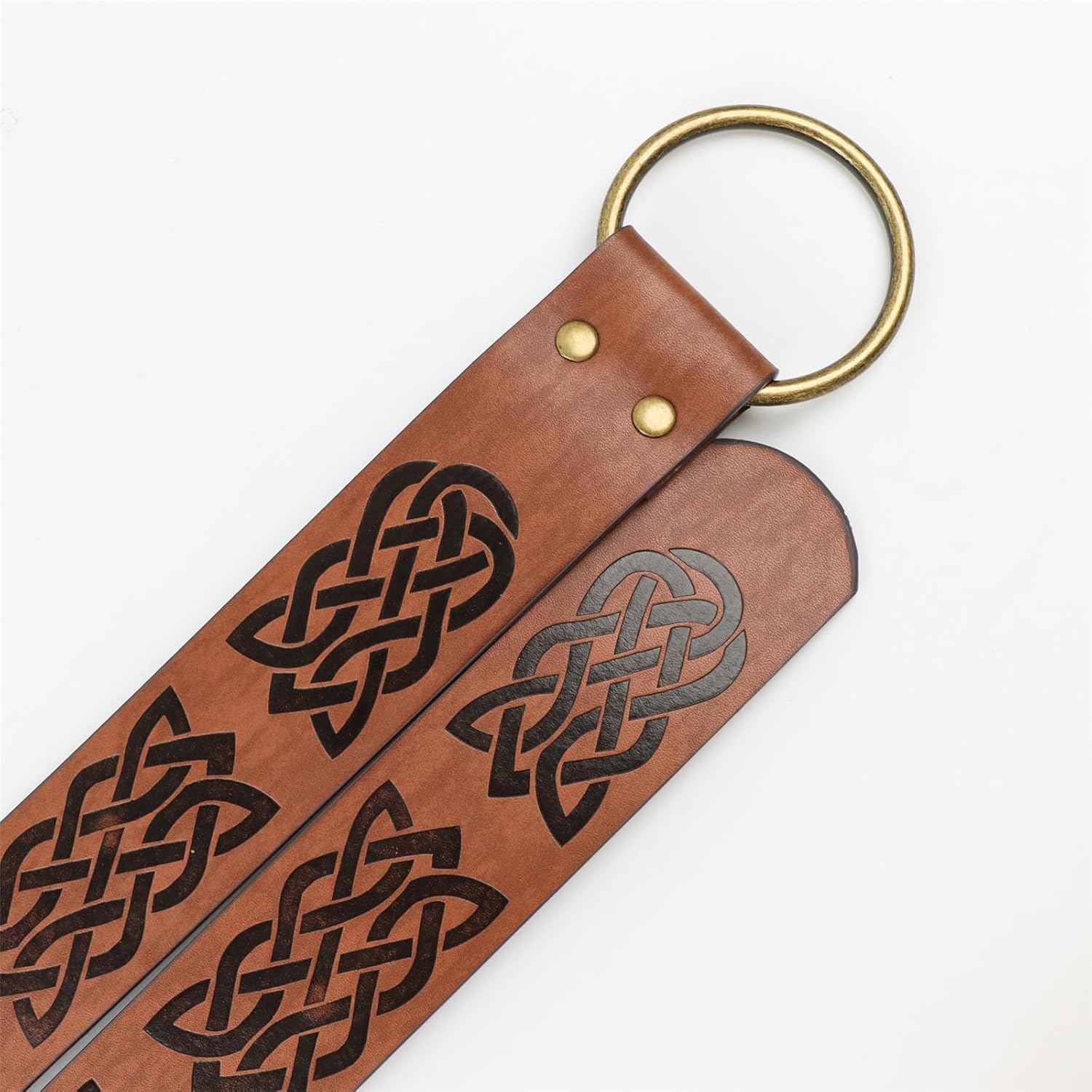 Punk Embossed Waist Pack Waistband Set Adjustable Belt Keychain Quiver for Outdoor Activity Daily Use PU Leather Multi Pocket Waist Bag, Black, Embossed waist bag, Mass Beauty