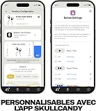 Skullcandy Push 540 Open Écouteurs Bluetooth Ouverts sans Fil, Casques, Résistants à la Sueur et l’Eau, 42 Heures d’Autonomie, Tour de Cou Amovible, Sécurisés - Noir - 4