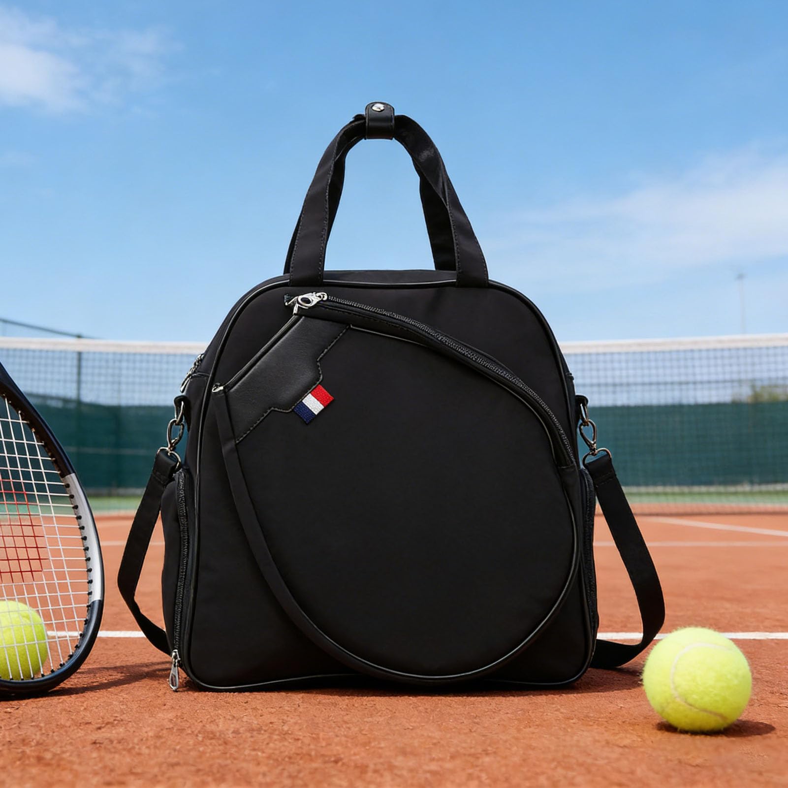 Bewinner Borsa da Palestra da Tennis Impermeabile di Grande capacità con Tasca Isolata per Giocatori di Tennis Tessuto da Immersione Grigio Adatto per i Viaggi