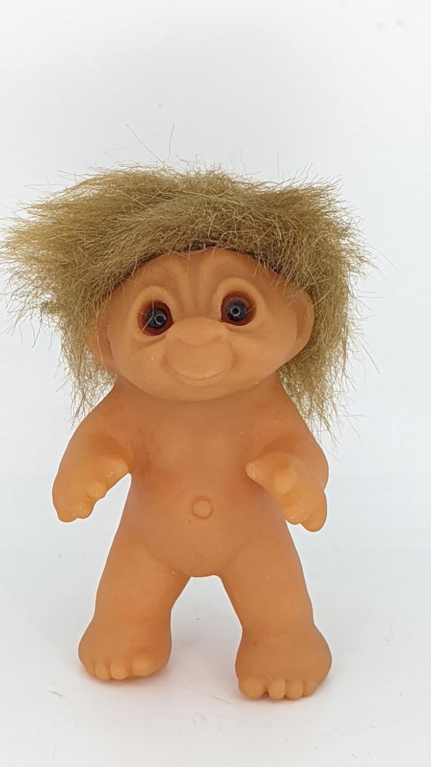 Troll Doll 3" Brown Hair Dam 1985