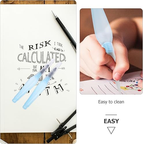 Miniatura 6 de EXCEART 3 Uds. Plumas de acuarela, suministros de arte, pincel de agua, herramienta de pintura reutilizable, pincel de pintura de color de agua,