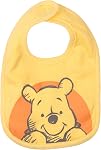 Disney Winnie the Pooh Baby Bodysuit Pants Bib and Hat 4 Piece Outfit Set Newborn to Infant
