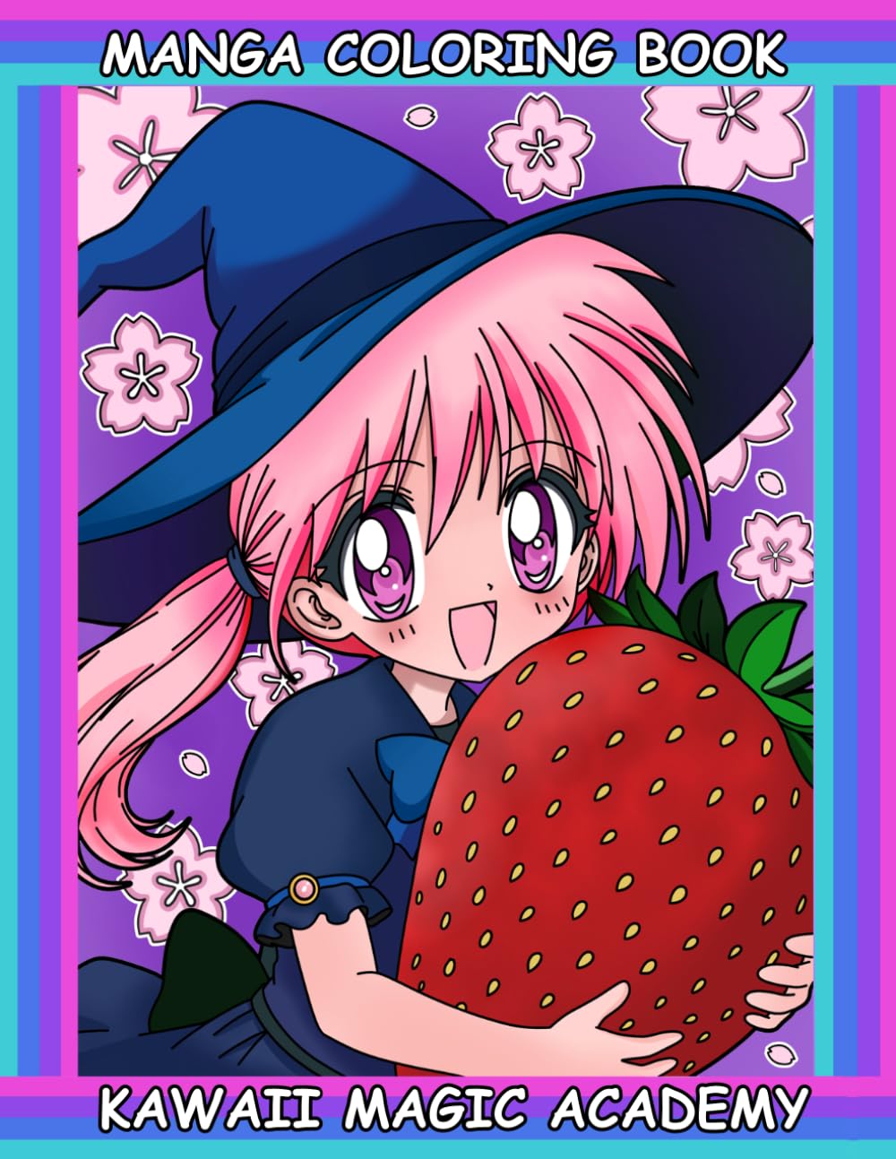Manga Coloring Book Kawaii Magic Academy: Cute Manga-Inspired Coloring Pages of Magical Fantasy Characters