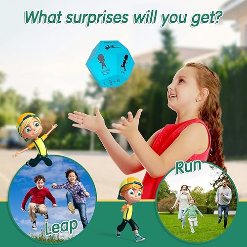 Miniatura 2 de Dados de ejercicio para niños, juegos de dados de yoga de espuma gigante de 12 lados para uso en interiores y exteriores, equipo de ejercicio para