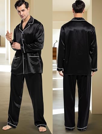 COLD POSH 100% 19MM Mulberry Silk Pajamas for Men