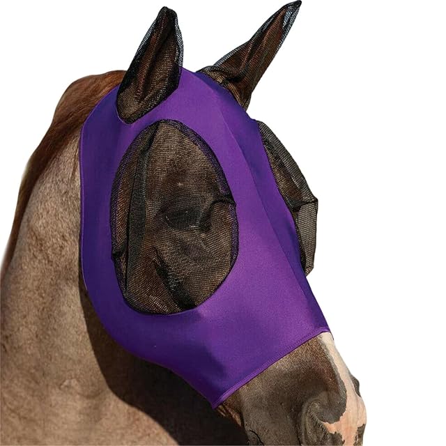 Foto 6 de 8 de Huasean Mascarilla para Moscas de Caballo, Protección para la Cara, Cubierta Protectora para la Cabeza