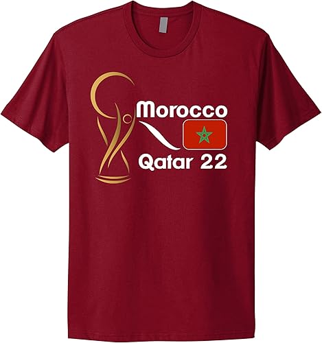 Miniatura 3 de Morocco National Football Team Soccer Morocco Fan T-Shirt Add Custom Name and Number