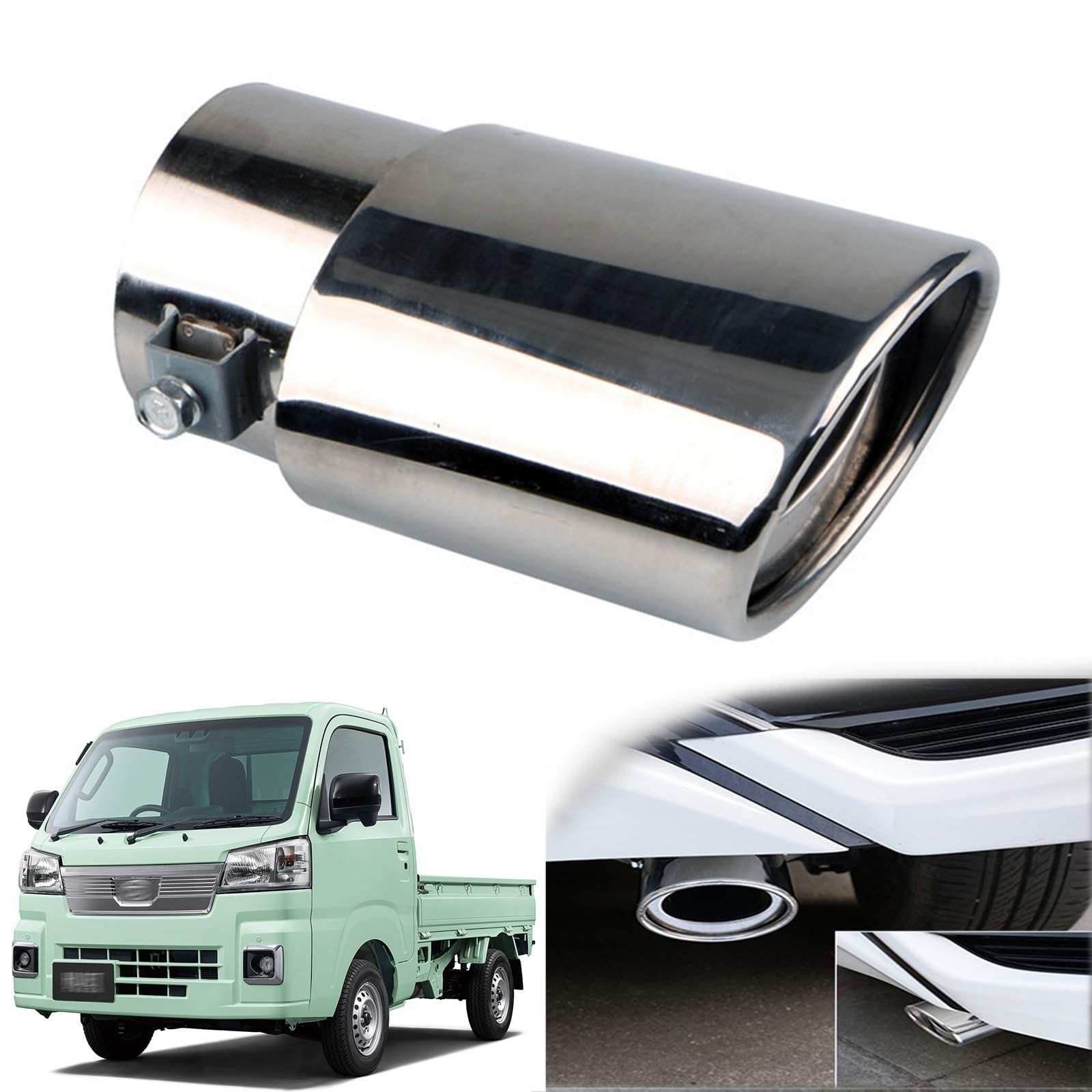 ハイゼットトラックマフラーカッターショートタイプ 車用マフラー カッター ダイハツ ハイゼットトラックS500P/S510P