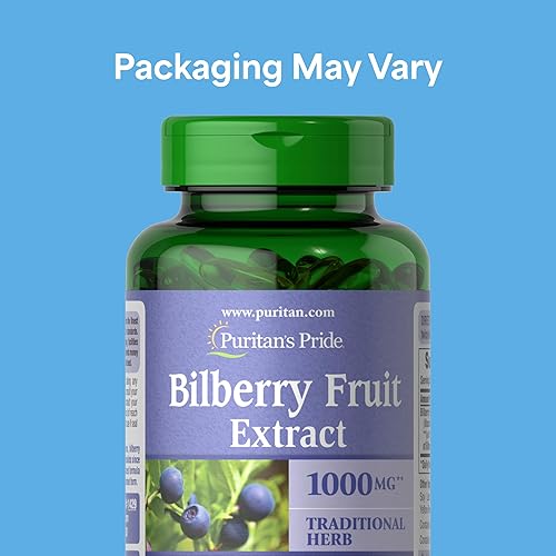 Miniatura 2 de Puritan 's Pride Bilberry 1000 mg-180 softgels