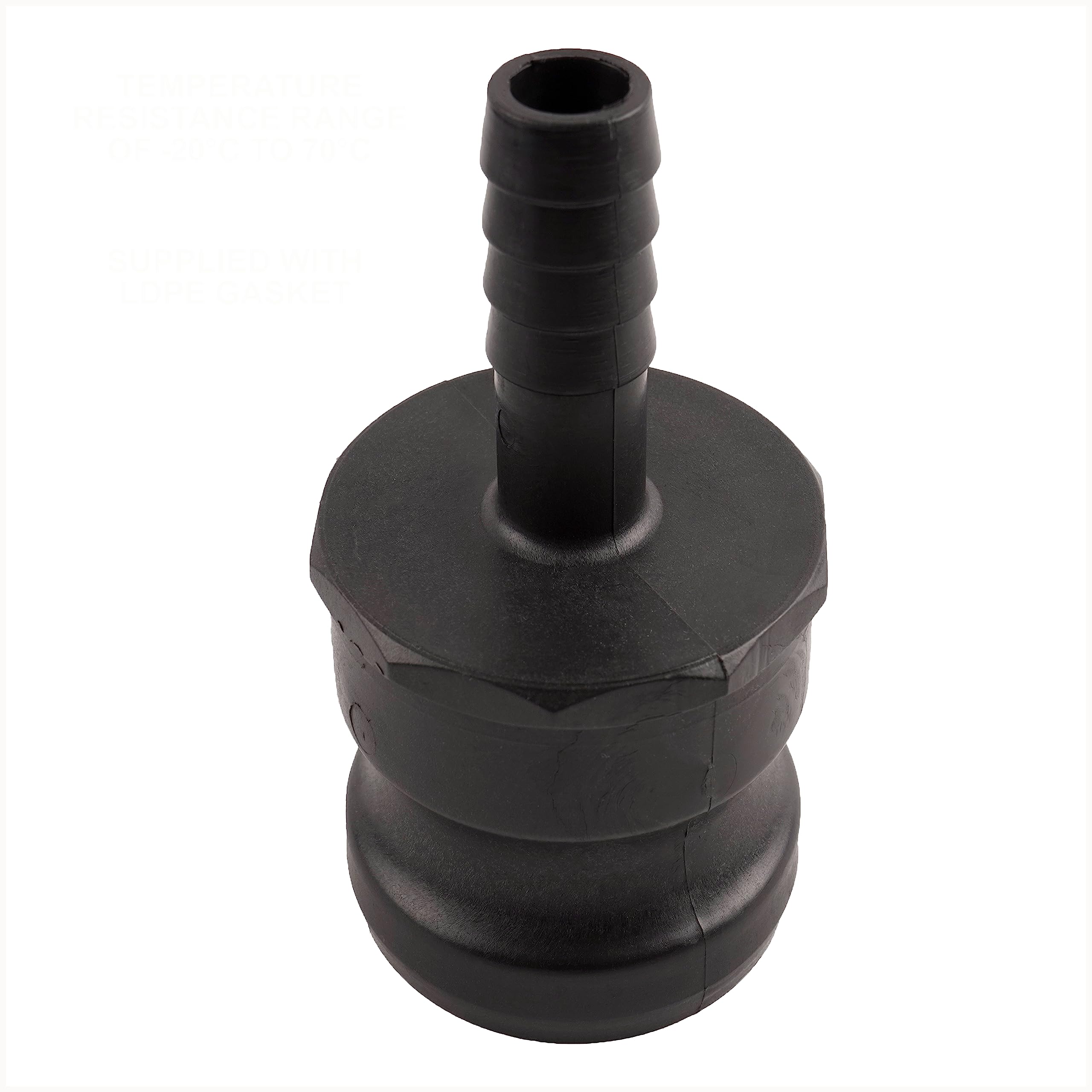 Camlock Adapter to Hose Tail IBC Tank Garden Water Transfer DNA PACKAGING LTD ((2 inch) Camlock Adapter x (0.75 inch) Hose Tail)