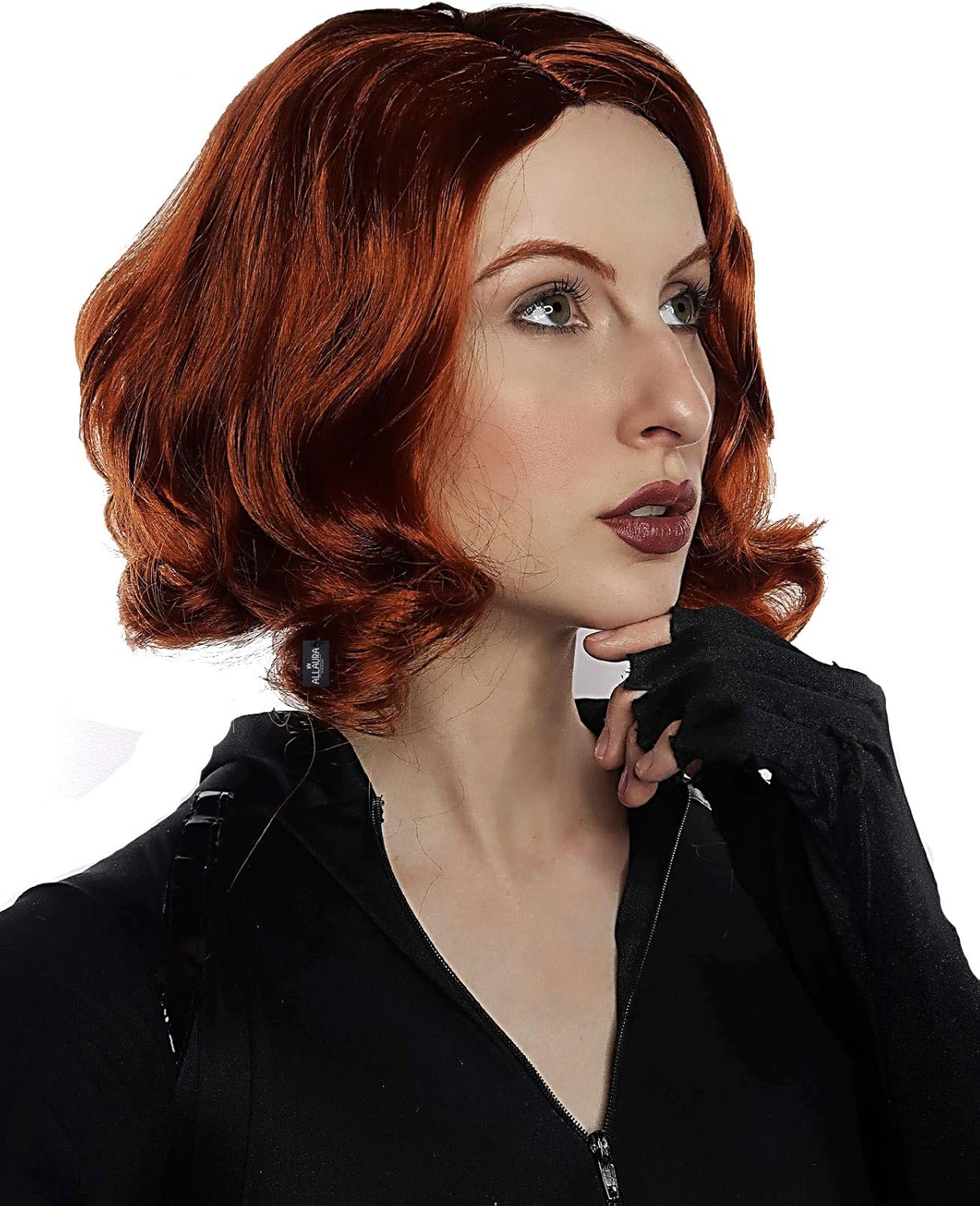 Avenging Widow Wig Costume For Women Scully Cosplay Red Wigs Auburn