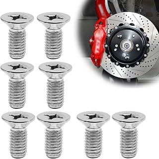 8-Pack Stainless Steel Retaining Screws Universal Fit for Honda, Hyundai and Kia Models for Front and Rear