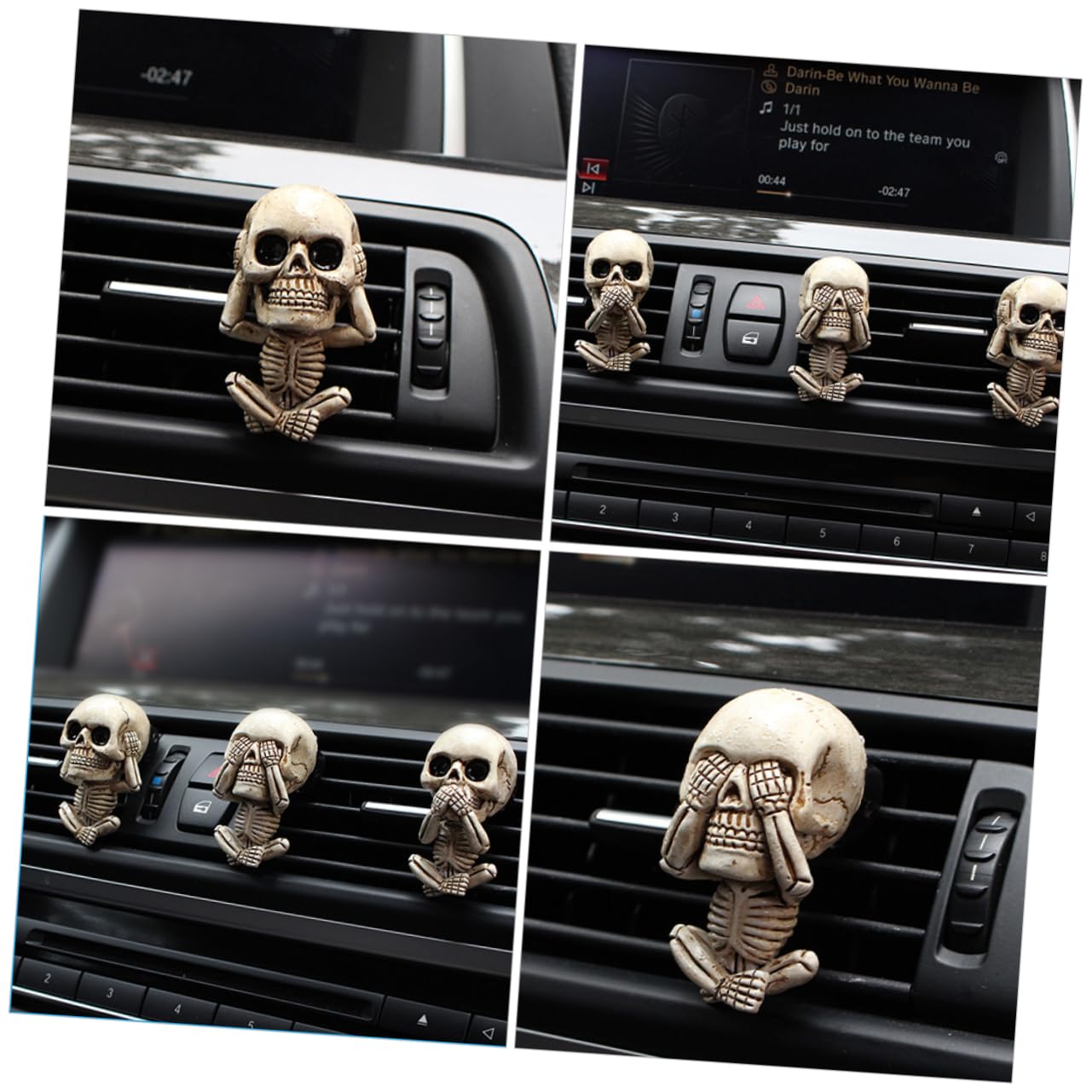 Gatuida 15pezzi Skull Car Vent Clip Profumatore Auto Decorativo Per Accessorio Per Sfiato Design Auto