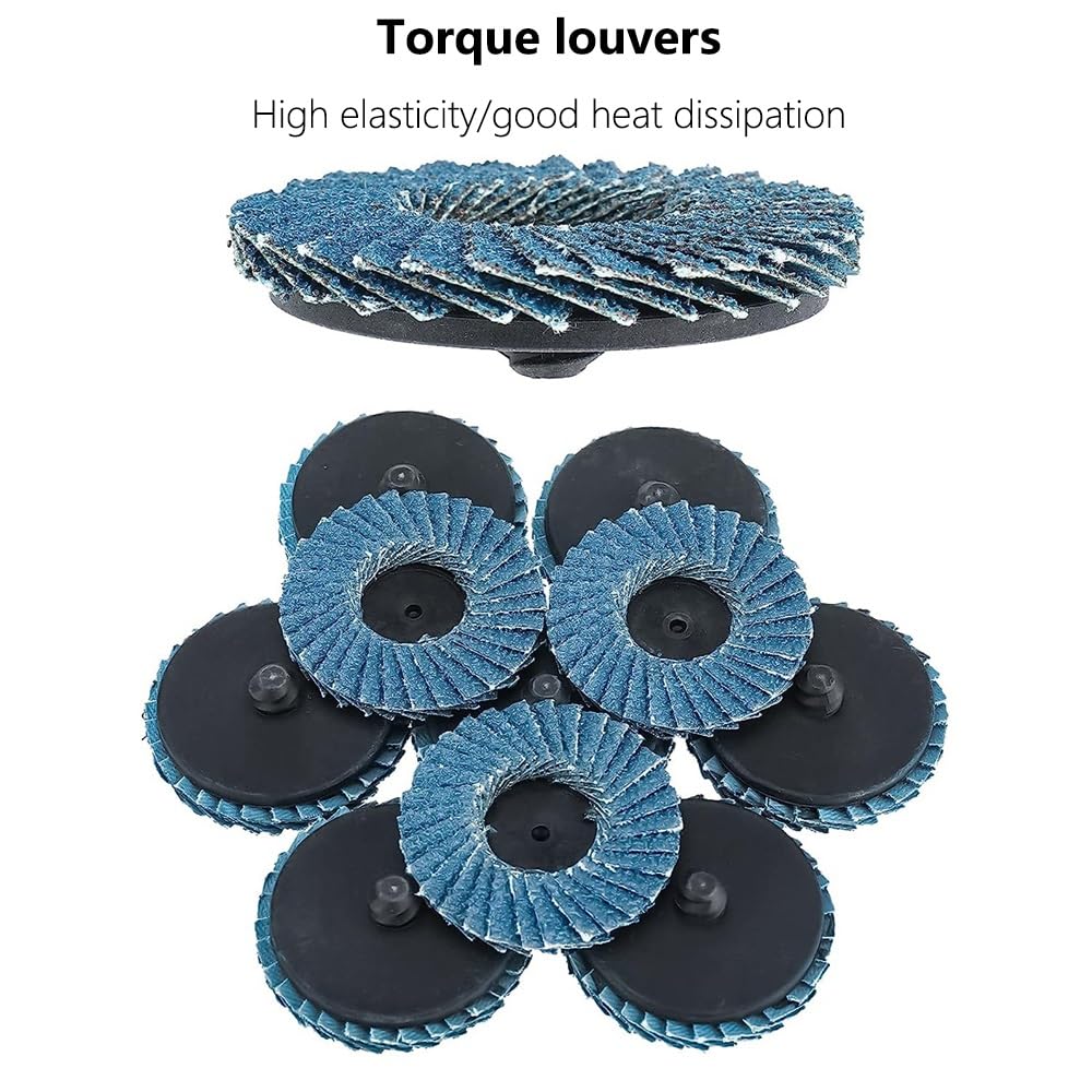 20 szt. Tarcze listkowe z korundu cyrkonowego - 2 "i 3" tarcze szlifierskie do szlifowania kątowego z ziarnem 40/60/80/120 do metalu(50mm 120grit)