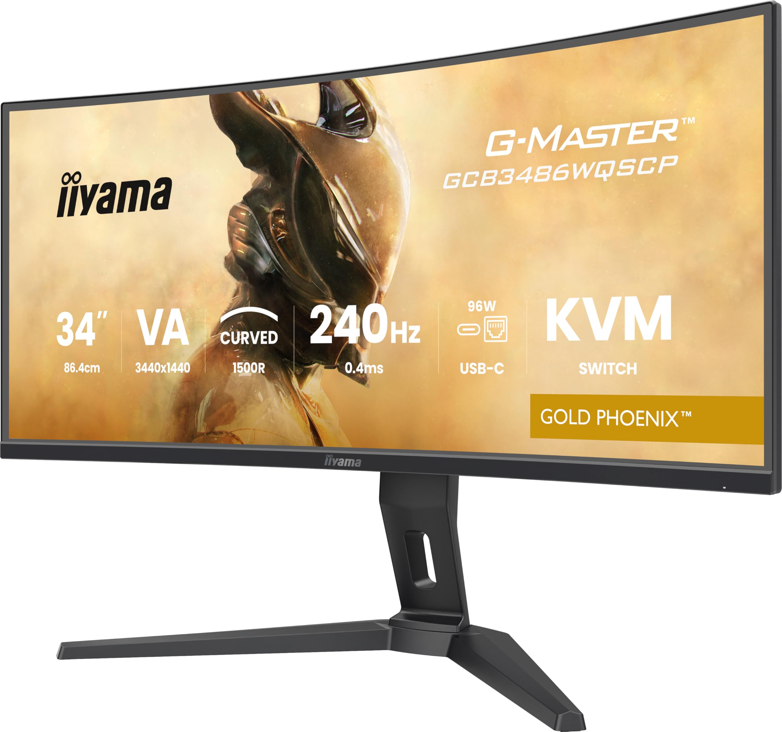iiyama G-Master Gold Phoenix GCB3486WQSCP-B1 Curved UWQHD VA Gaming-Monitor