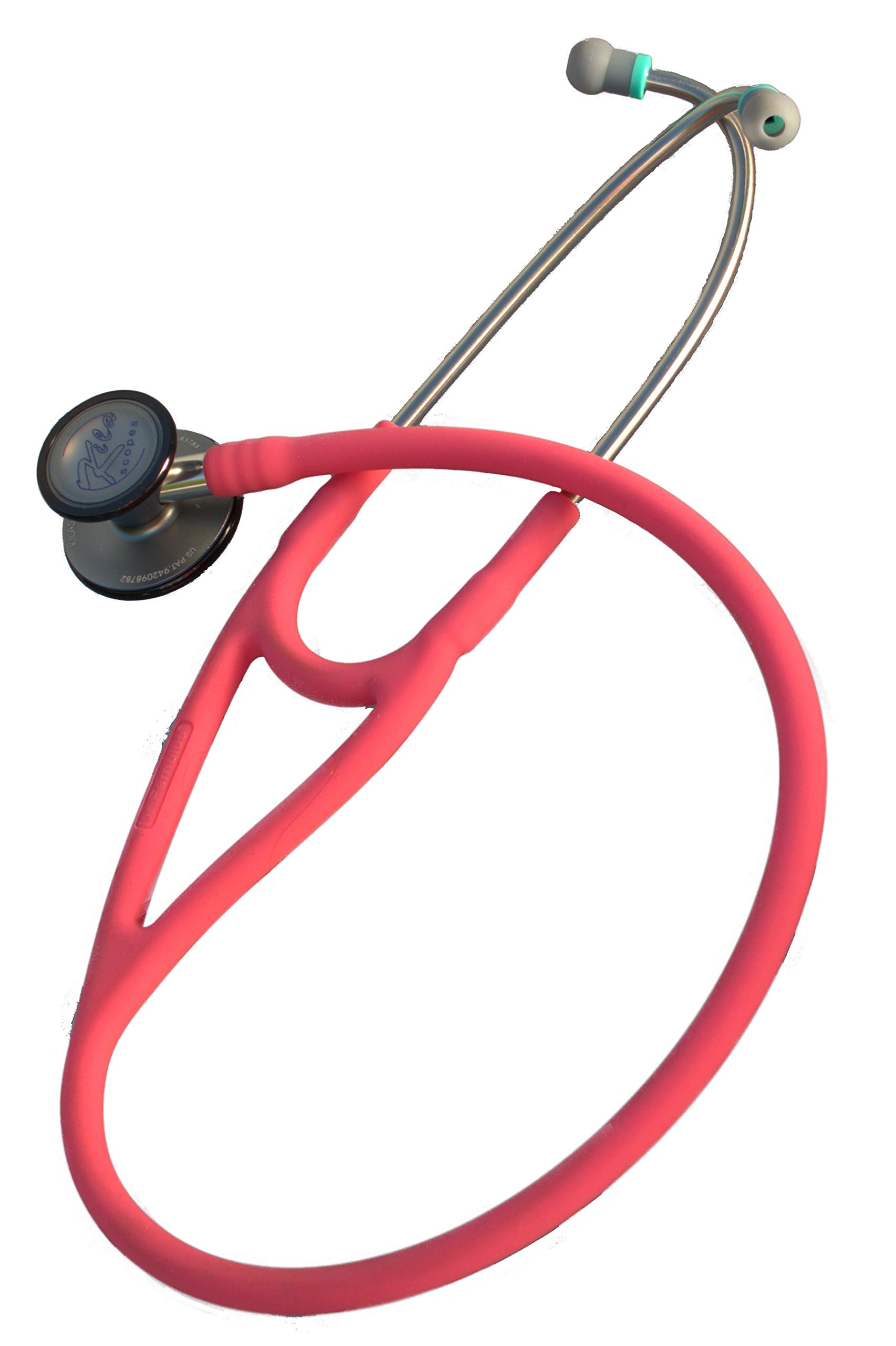 Kila Scopes Virtuoso Stethoscope - Professional Dual Head Cardiology & Diagnostic Stethoscope for Doctors and Nurses - with Accessories, K750 Pink
