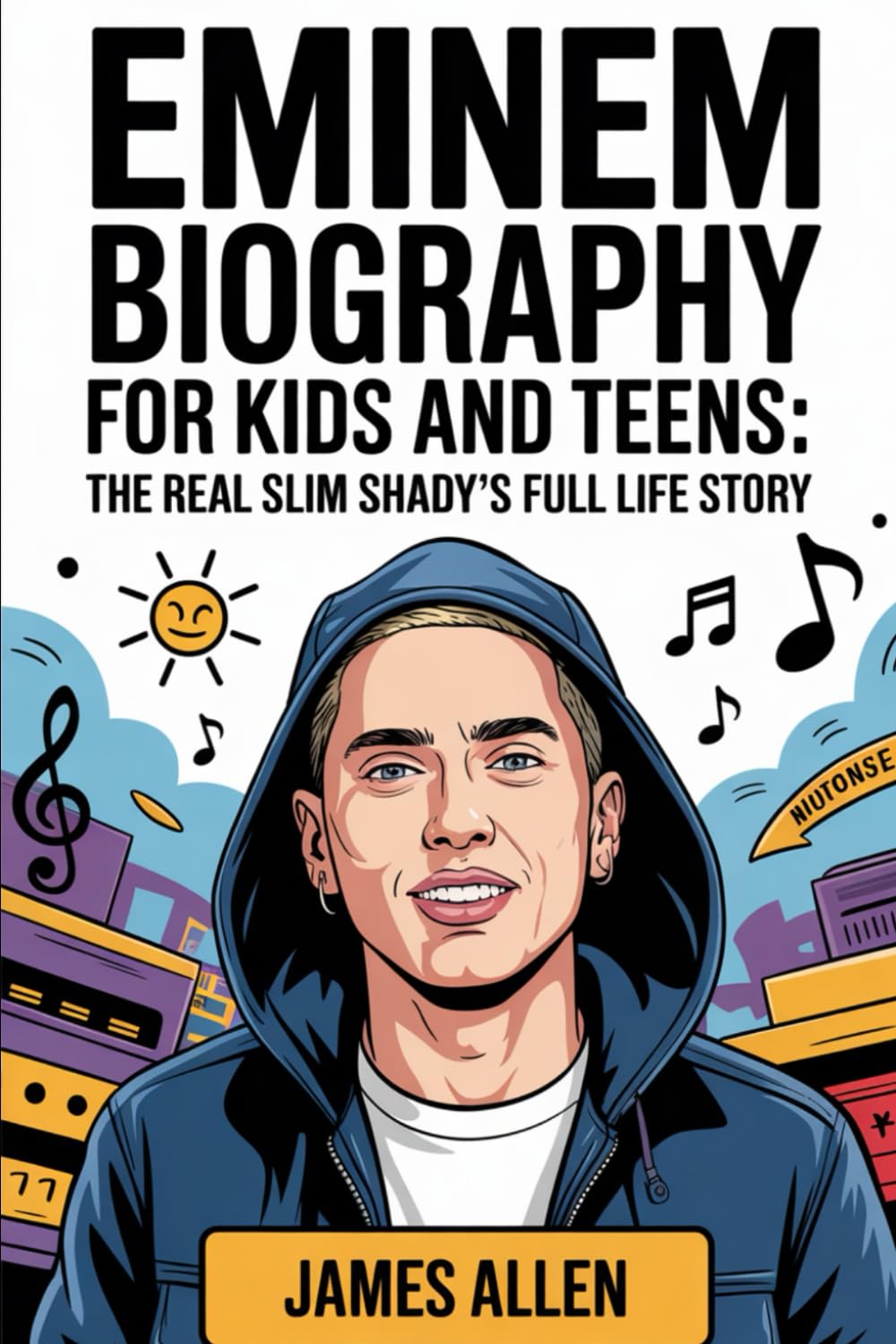 Eminem Biography for Kids and Teens: The Real Slim Shady’s Full Life Story: How a Kid from Detroit’s Streets Became the Fastest Rapper and Made It to Grammy Glory