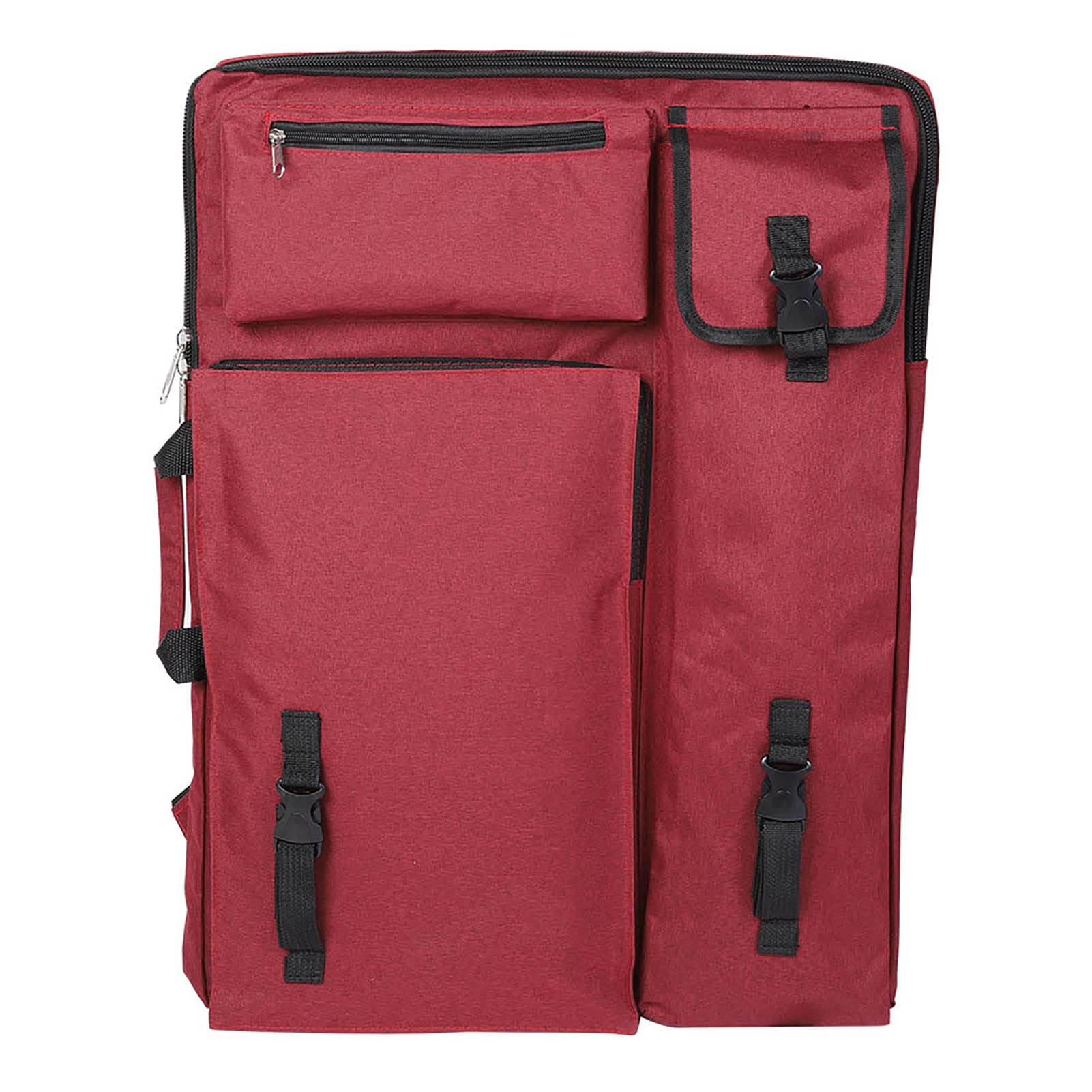 Sunicon Drawing Board Carrying Bag, Large Multiply Function Artist Canvas Bag Outdoor Waterproof Sketch Board Bag (Red)