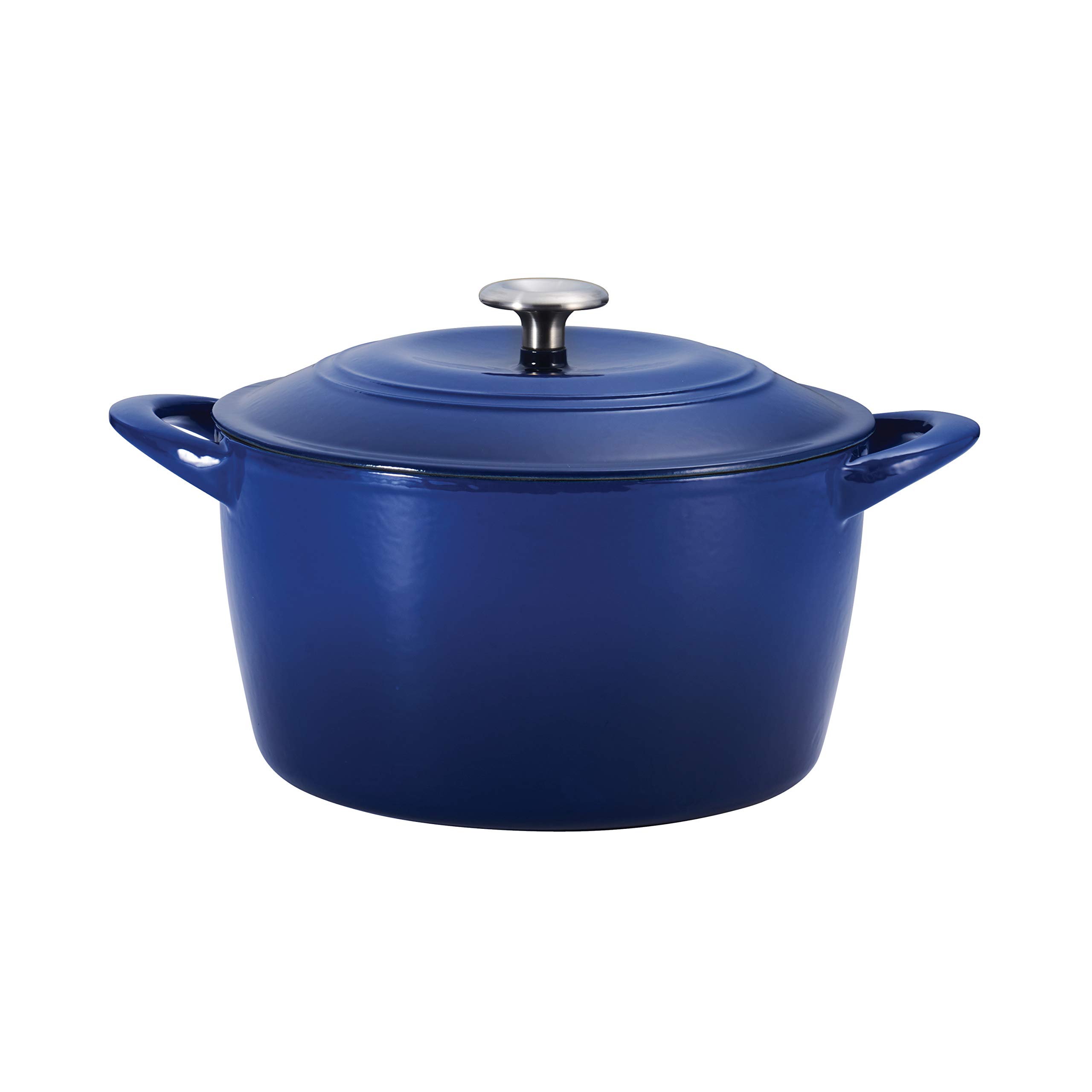 Tramontina Covered Tall Round Dutch Oven Enameled Cast Iron 7 Qt (Blue) - 80131/358DS