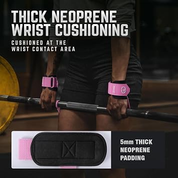 GOUNOD Lifting Wrist Straps with D Ring for Weightlifting & Gym
