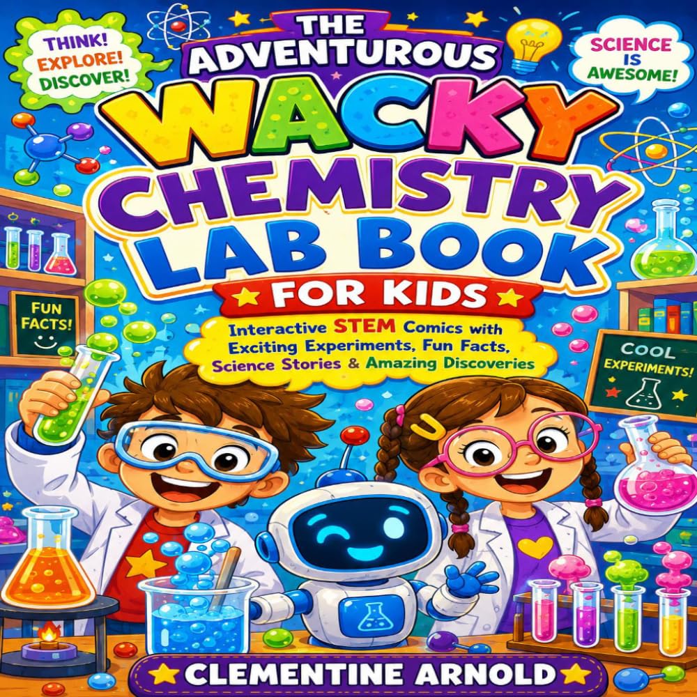 The Adventurous Wacky Chemistry Lab Book for Kids: Interactive STEM Comics with Exciting Experiments, Fun Facts, Science Stories & Amazing Discoveries (The Adventurous Wacky Lab Series)