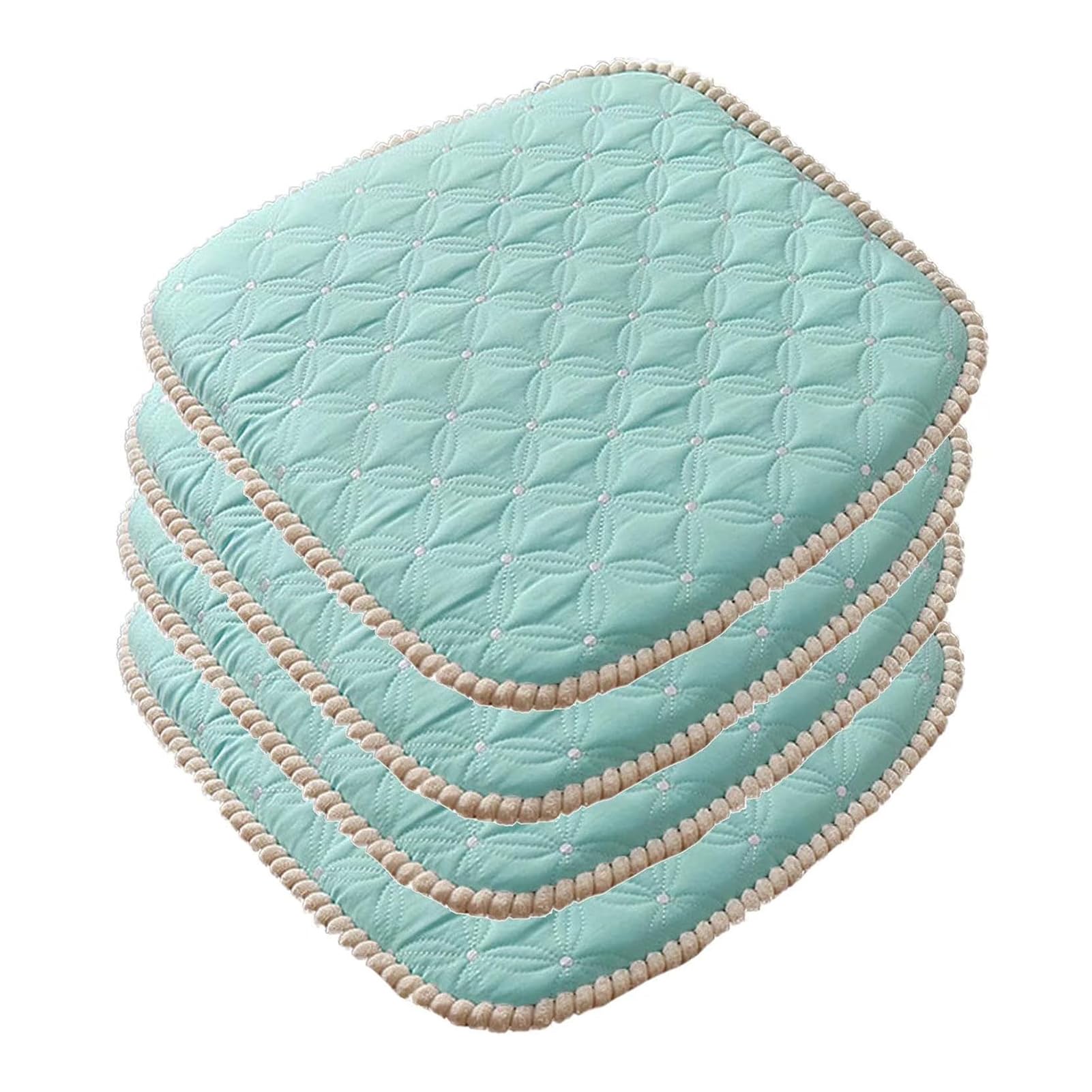 Coussin de chaise qui ne glisse pas lot de 4 galettes en U 45x43cm confortables pour assise rigide