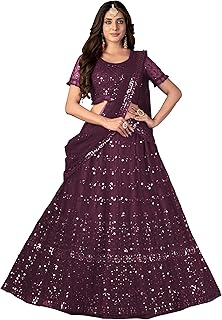 VARNI FABRICS Lehenga set for Women Net Embroidered Sequence Zari Work Semi Stitched Lehenga for Women Wedding Ethnic Trad Price In India