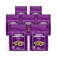 by Amazon Mix Di Anacardi e Mirtilli Rossi - 200g, Confezione da 7
