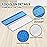 AmaVins 6 Pack Microfiber Cleaning Pads for Bona Mop, Reusable Microfiber Mop Pads for 18 Inch Mop, Hardwood Floor Replacement Cleaning Mop Pads, Machine Washes