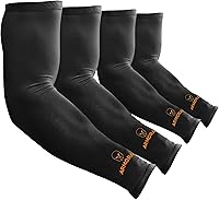 ARMORAY Compression Arm Sleeves for Men & Women - Tattoo Cover Up, UV Protection, All-Season Arm Warmers (One Size)