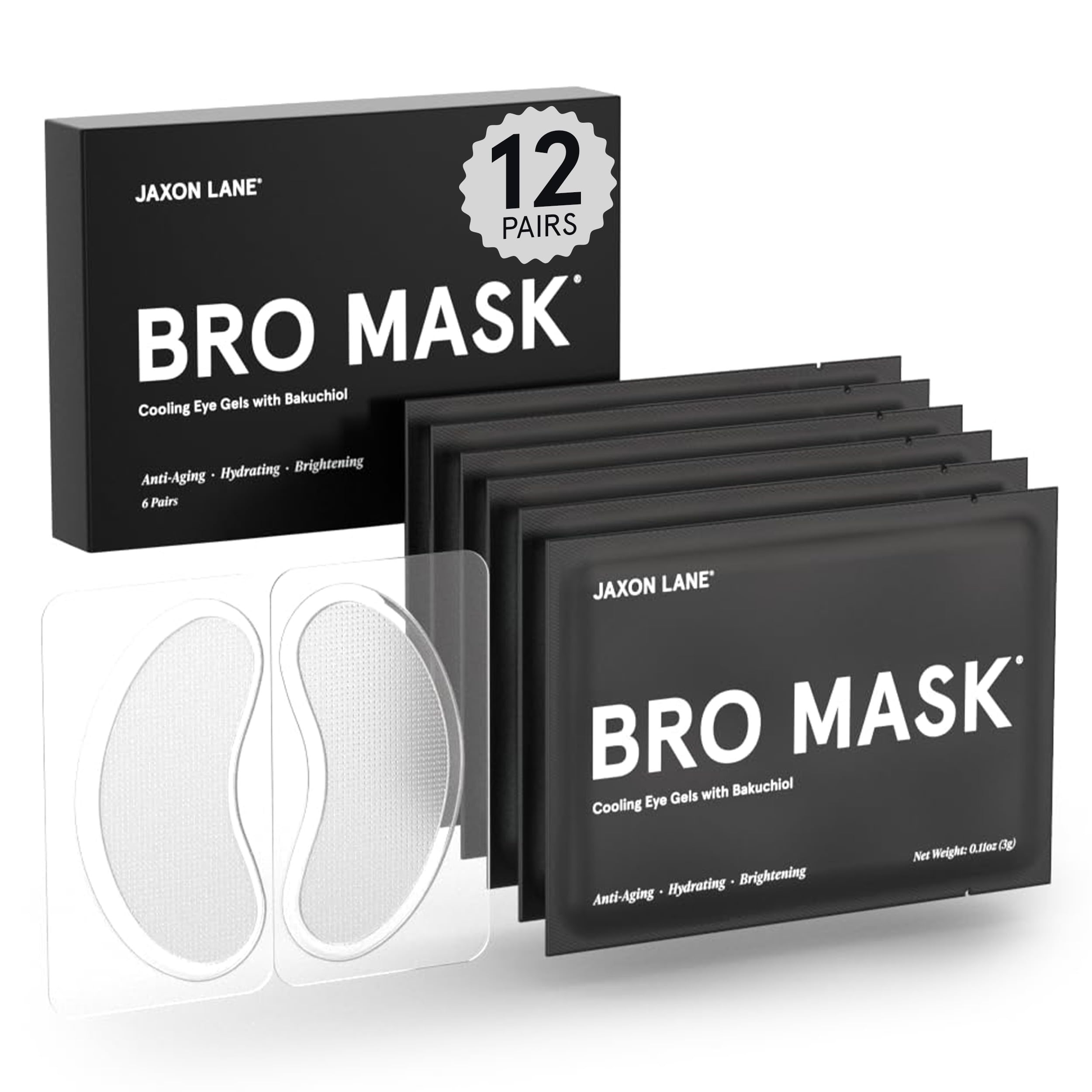 Amazon.com : BRO MASK Under Eye Gel Pads: Cooling Eye Patches for