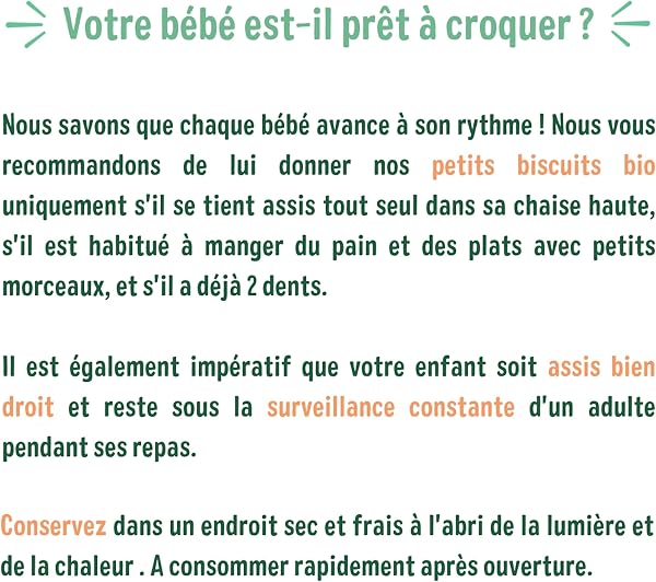 GOOD GOÛT - Les Biscuits Tout Ronds Cacao - Biscuits Bébé - Dès 10 Mois - Sans Huile De Palme - 4 Sachets - Lot de 6 - 4