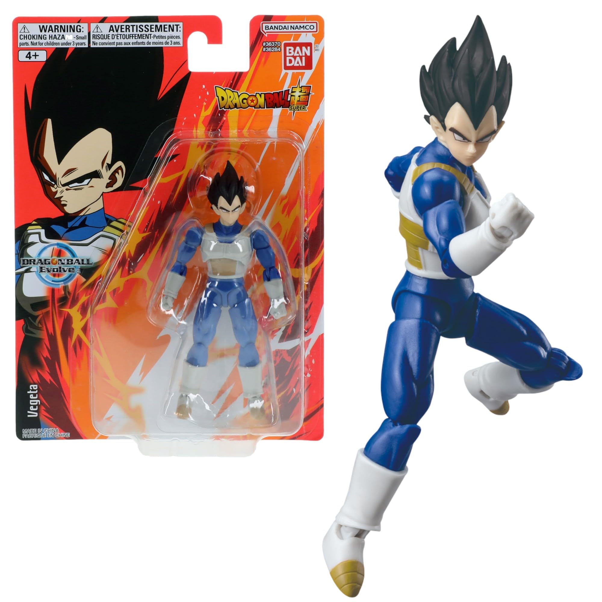 Dragon Ball Evolve Vegeta Action Figure, Multicoloured With Blue