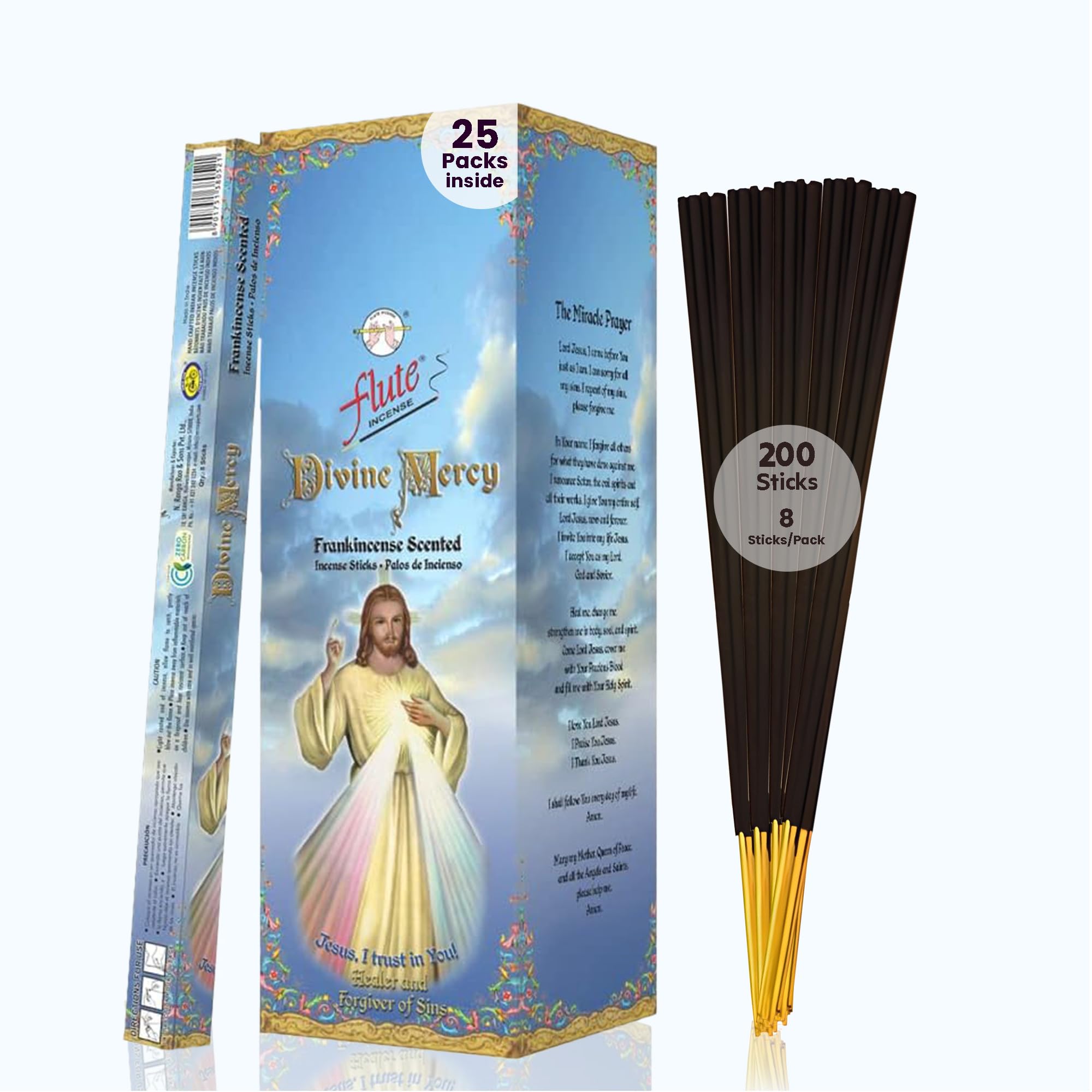 Amazon.com: Flute Divine Mercy Christian Incense Sticks