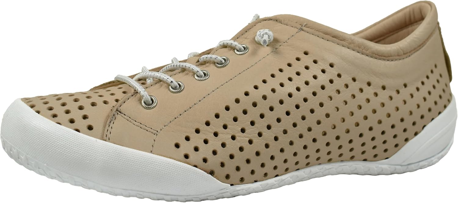 Andrea Conti Chaussures à Lacets Femme - 100% Cuir - Style Sporty Confortable - Tige Cheville